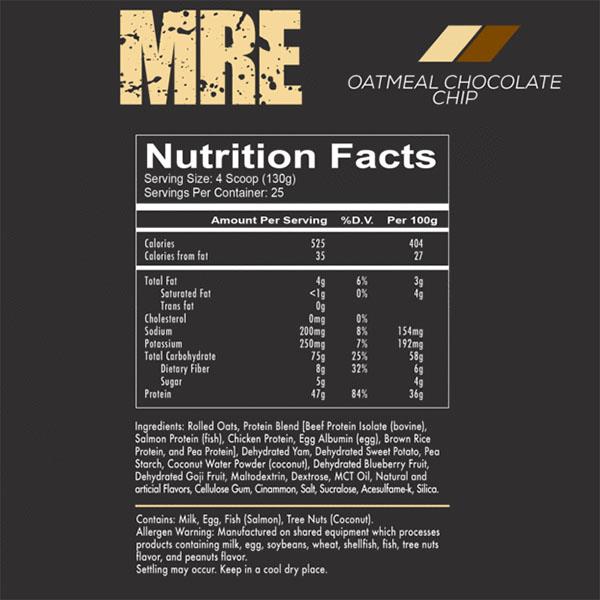 Redcon1 MRE Meal Replacement Canada xtremeline.ca Xtremeline
