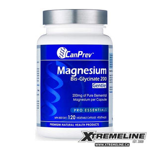 CanPrev Magnesium Bis-Glycinate 200, 120 V-Capsules